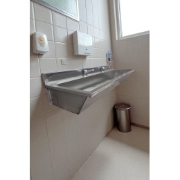 Lavatório Coletivo Com 2 Torneiras 1,20m - Construinox